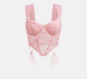 Sheer Lace Corset Top