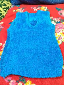 Blue Half Sweater