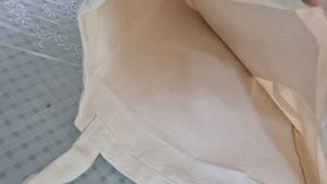 Brandnew offwhite Rubber printed  Canvas Tote bag