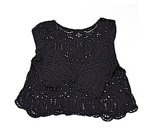 Crocheted Black Top