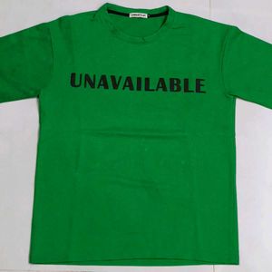 Unique Green "Unavailable" Graphic Tee