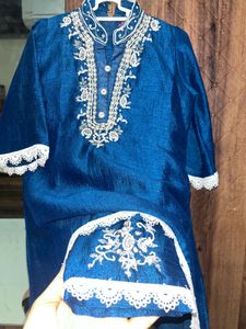 Adorable Girls' Embroidered Kurti
