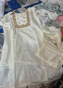 Elegant Embroidered Kurta Set