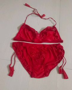 Elegant Red Lingerie Set