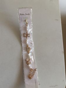 Pearl & Gold Charm Bracelet