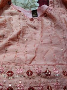 Elegant Pink Kurta Palazzo Set