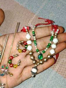 Beaded Peacock Jewellery Set ✨