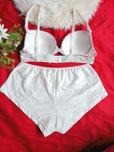 Floral Bra &amp; Brief Set