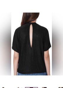 ONLY Women Solid A-line top - Black