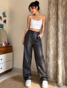 Chic Faux Leather Pants