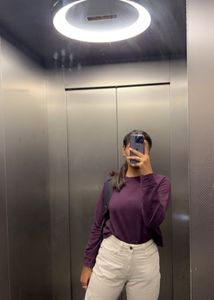 Cozy Plum Crewneck Sweatshirt