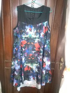 Vibrant Floral Sleeveless Dress