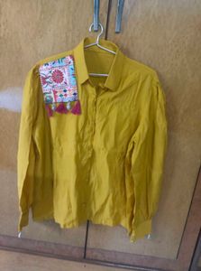 Mustard yellow shirt