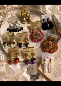 Assorted Jhumka & Statement Earrings Set