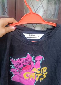Graphic Print Cropped T-Shirt