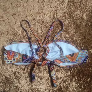 Bohemian Paisley Print Bikini Top