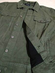 Men's Green Denim Jacket