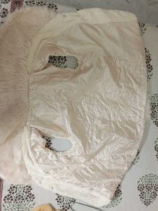 Cream Furry Vest