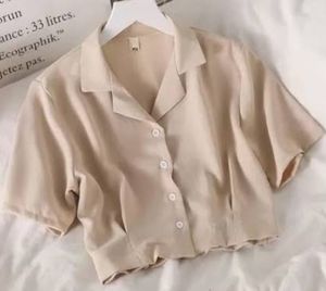 SSS BEIGE CROP SHIRT