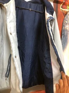 Men's Light Beige &amp; Navy Jacket