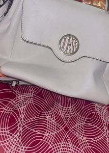 white guess bag