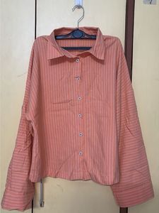 Chic Striped Button-Up Shirt