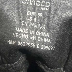 H&amp;M unisex chunky boots