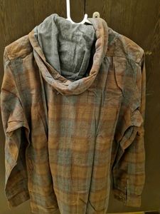 Sale! Hooded Plaid Shirt