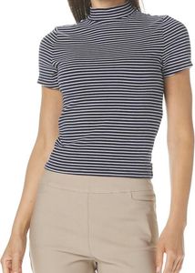 Violet Stripe Fitted Crop Top