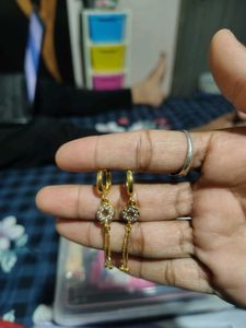 Elegant Gold Dangle Earrings