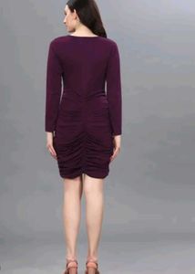 Chic Ruched Cutout V-Neck Mini Dress
