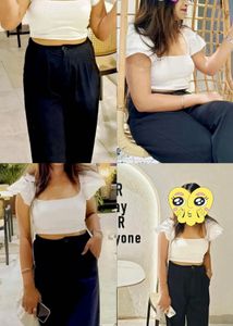 Zara white top