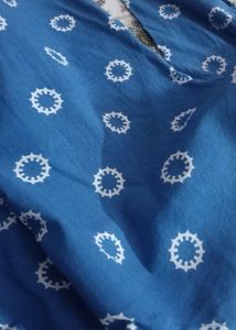 Stylish Blue Floral Print Kurta