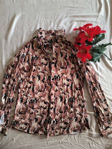 Stylish Printed Long Sleeve Top