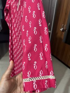Three beautiful straight kurti in combo set