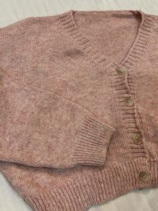 Cute Pink Crop Sweater