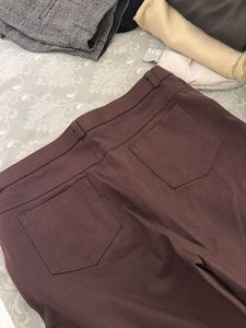 Classic Brown Wide-Leg Trousers