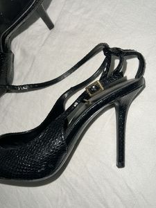 Zara animal print slingbacks
