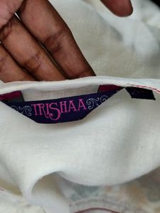 Off White Embroidered Kurta (Women's)