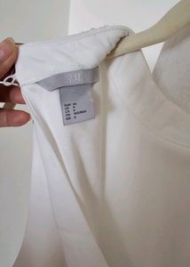H&amp;M Embellished White Dress
