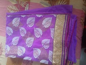 flawless lavender saree