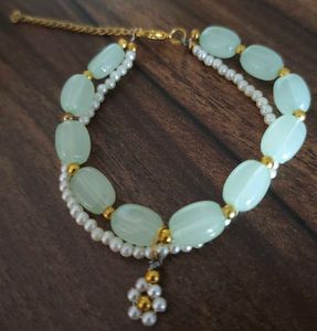 Delicate Gemstone &amp; Pearl Bracelet