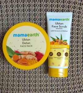 Mamaearth Ubtan Face Scrub &  Pack