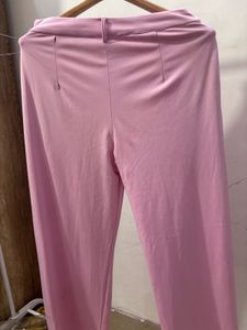 Chic Pink Cropped Blazer &amp; Pants Set