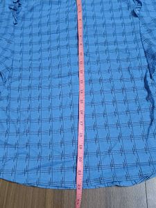 Cute Blue Checkered Top