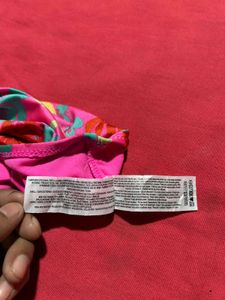 Pink Floral Cut-Out Swimsuit – 10-11 Years