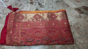 Vibrant Yellow Saree with Pink Blouse