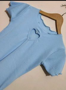 Light Blue Top For 8- 9 Year Girl