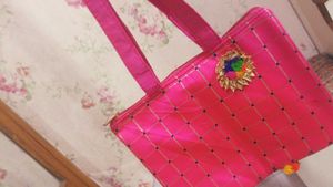 Hot Pink And Red Bag