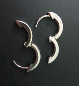 Sparkling Hoop Earrings 925 silver BrandNew